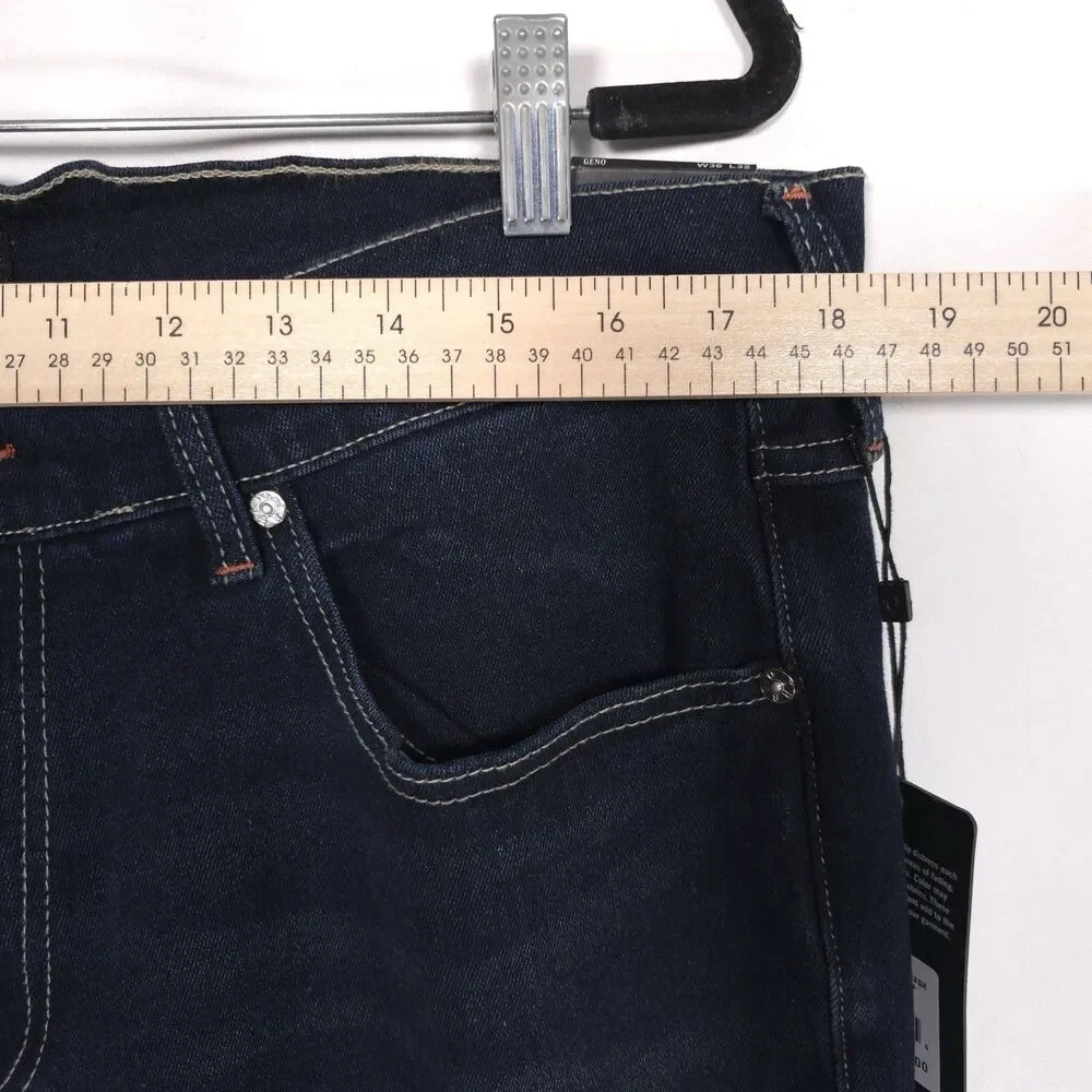 TRUE RELIGION New Men’s Jeans 36x32 GENO SN Relaxed Flap Slim Dark Sultry 700390